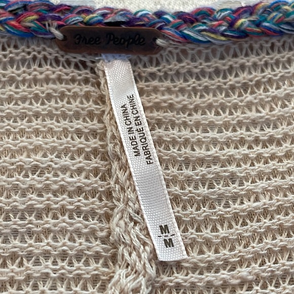 Free People “Storm Clouds” knit weave pullover top - Picture 10 of 13